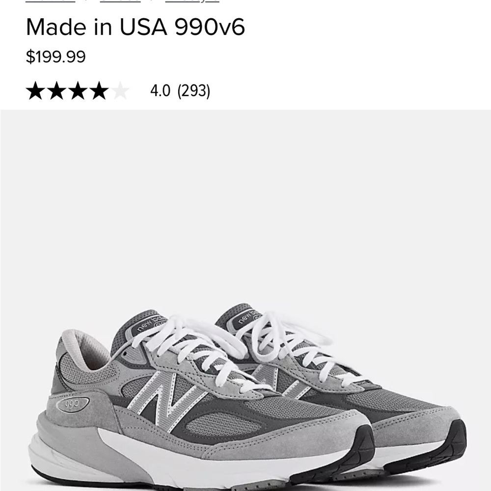 New Balance Gray Sneakers Modern Athletic Design